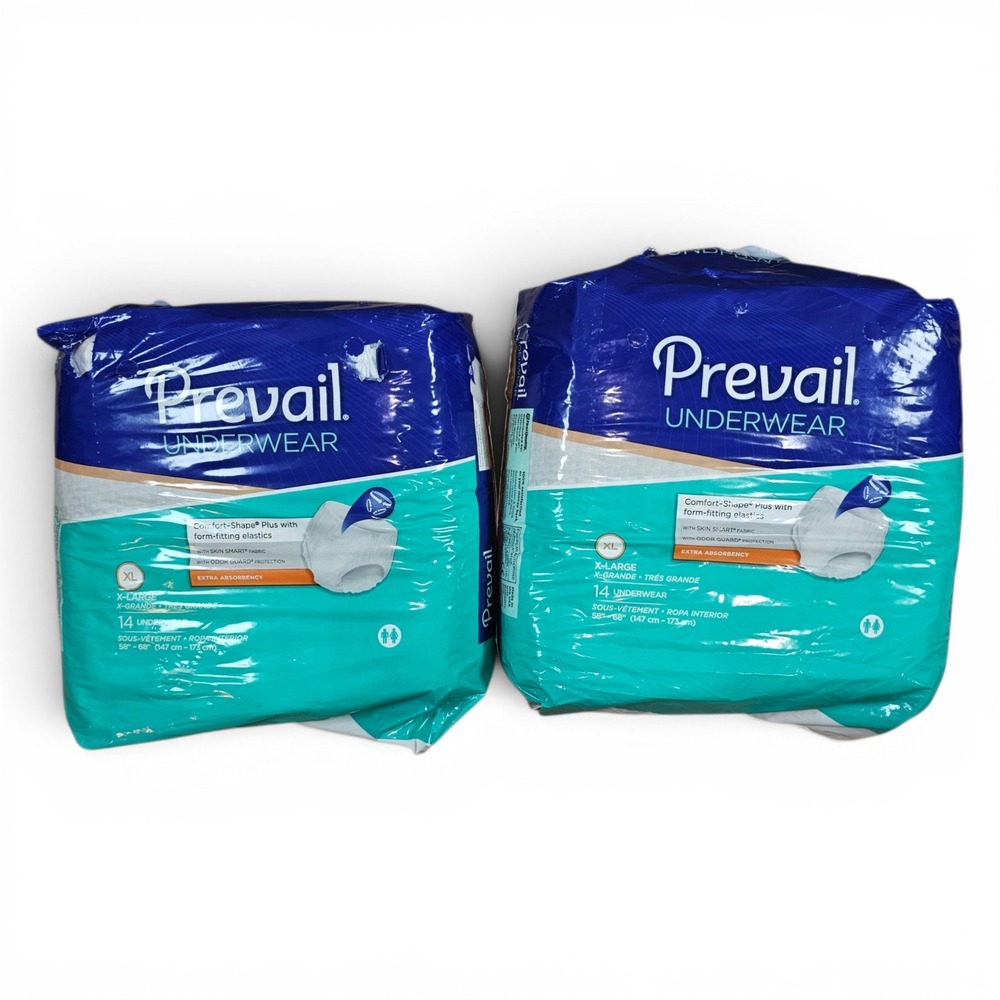 Prevail Underwear Unisex XL White Good Extra Absorbency 28ct PV-514